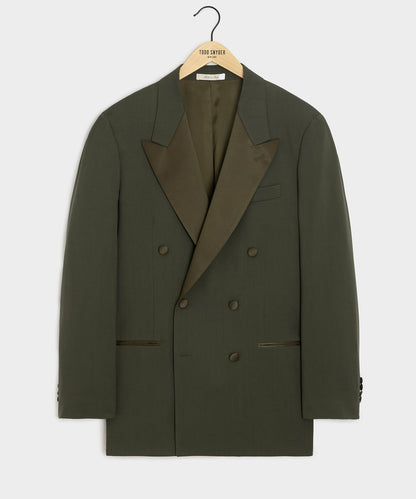 Todd Snyder Italian Gabardine Double-Breasted Tuxedo Jacket - Snyder Olive