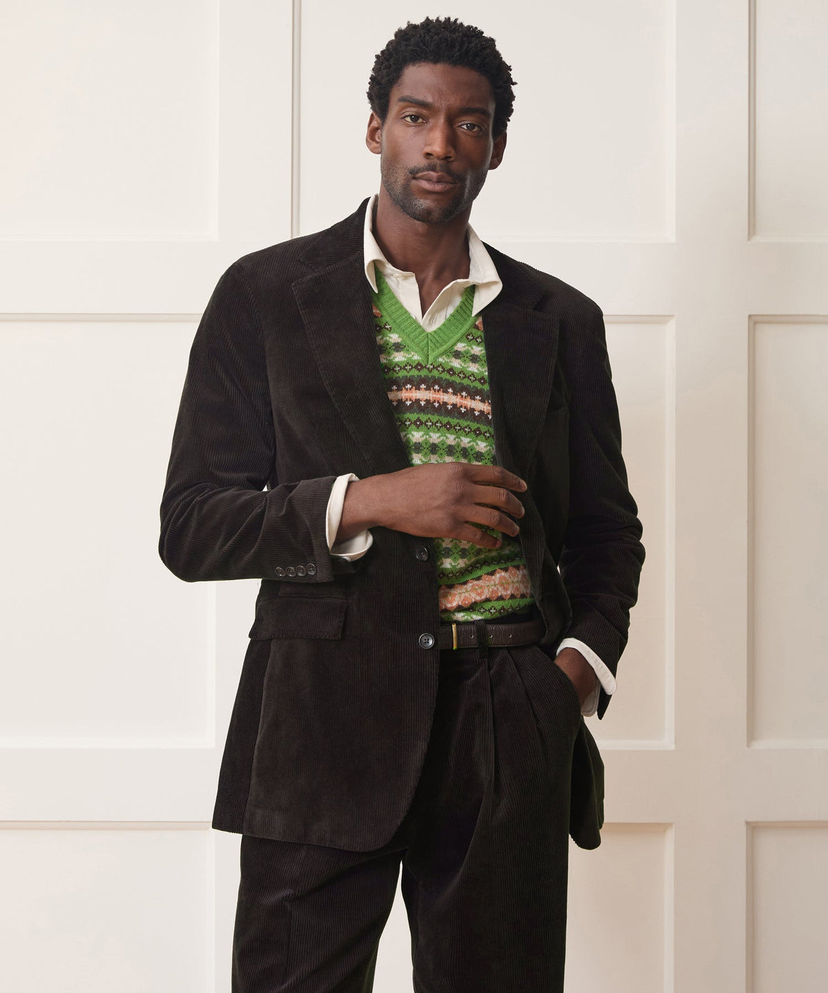 Todd Snyder Italian Wide Wale Corduroy Wythe Jacket - Dark Brown