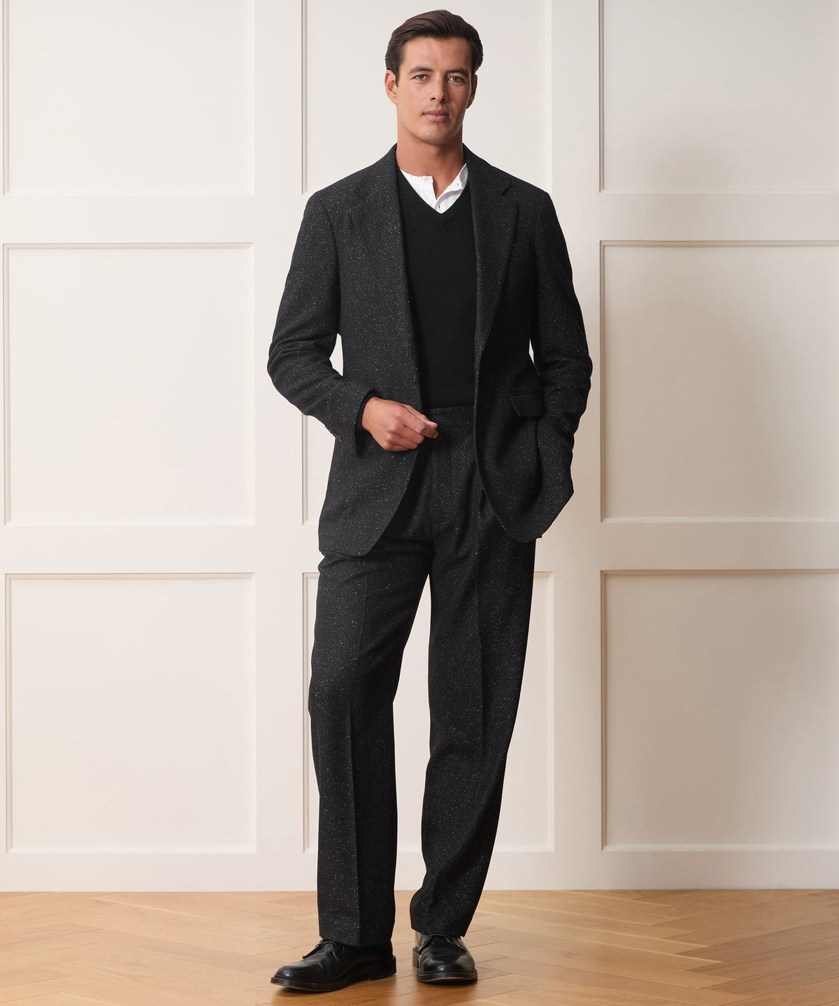 Todd Snyder Italian Silk-Donegal Wythe Jacket - Charcoal