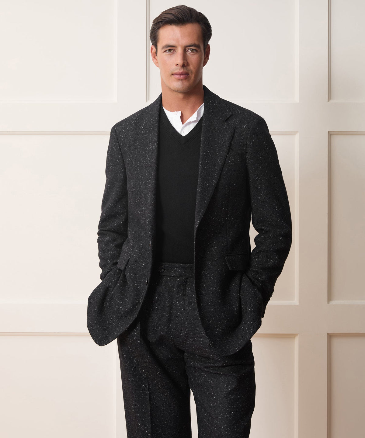 Todd Snyder Italian Silk-Donegal Wythe Jacket - Charcoal