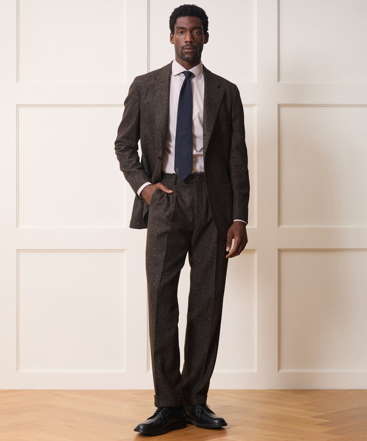 Todd Snyder Italian Silk-Donegal Madison Jacket - Brown