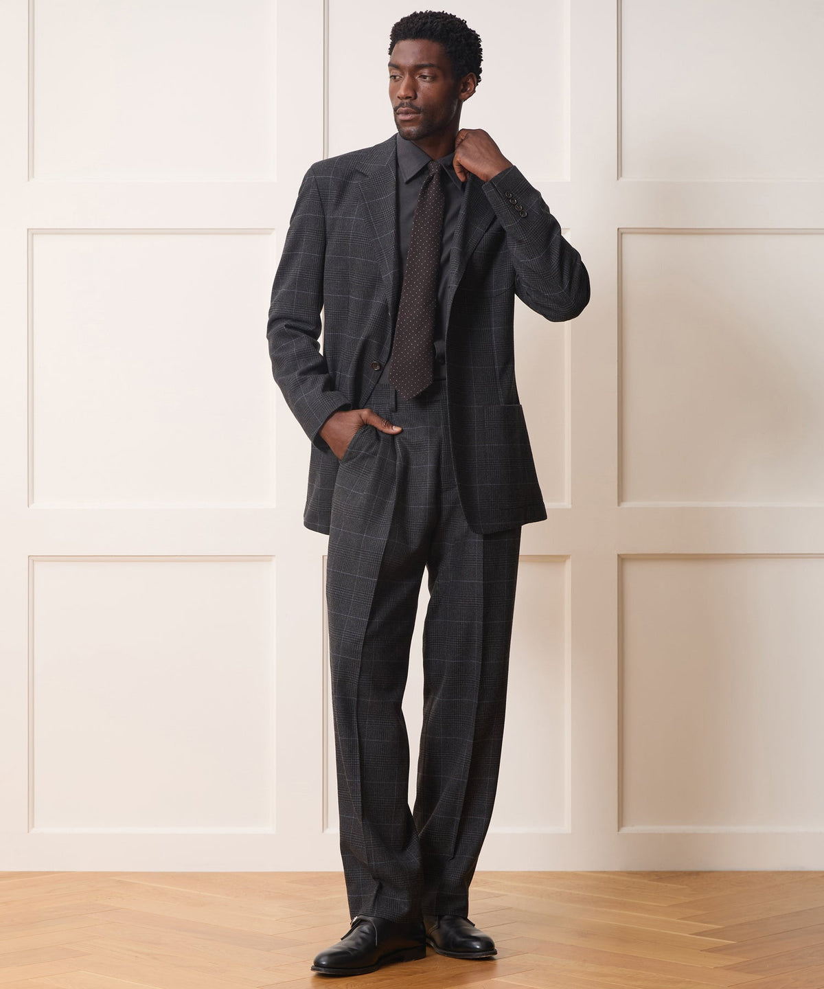 Todd Snyder Italian Glen Plaid Wythe Jacket - Charcoal