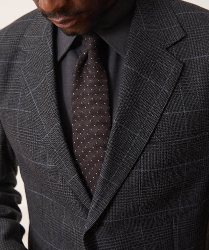Todd Snyder Italian Wool Pindot Tie - Dark Brown