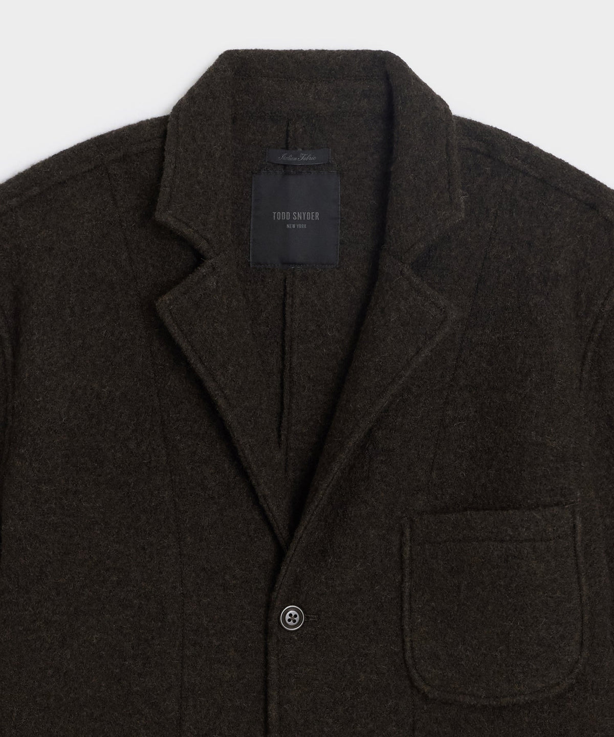 Todd Snyder Italian Boiled Wool Studio Jacket - Espresso Bean