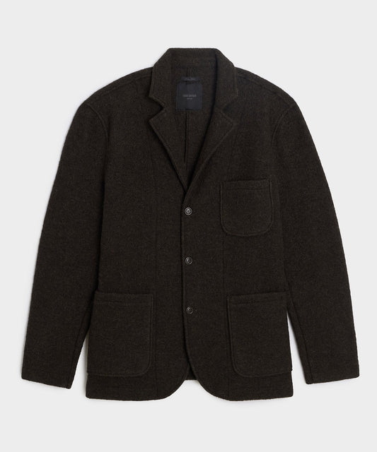 Todd Snyder Italian Boiled Wool Studio Jacket - Espresso Bean