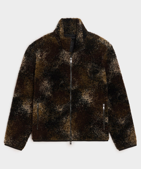Todd Snyder Italian Marble Sherpa Jacket - Espresso Bean