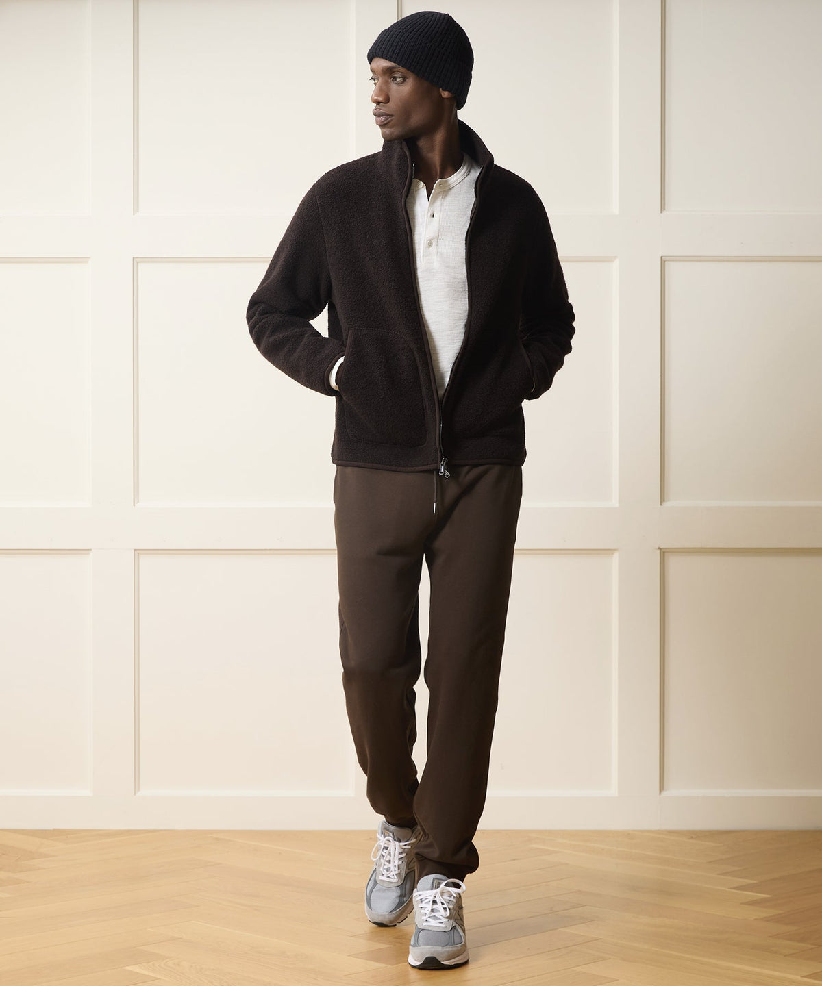 Todd Snyder Italian Upstate Sherpa Jacket - Espresso Bean