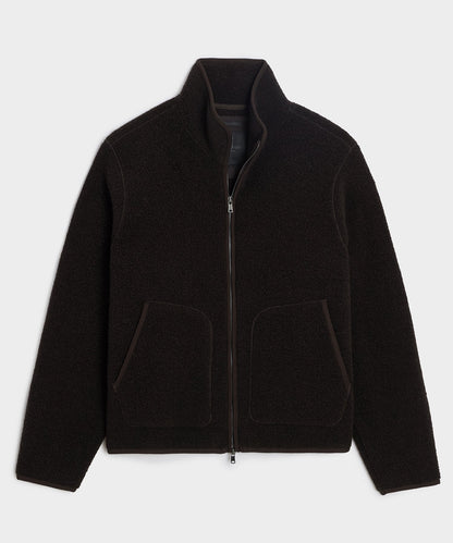 Todd Snyder Italian Upstate Sherpa Jacket - Espresso Bean