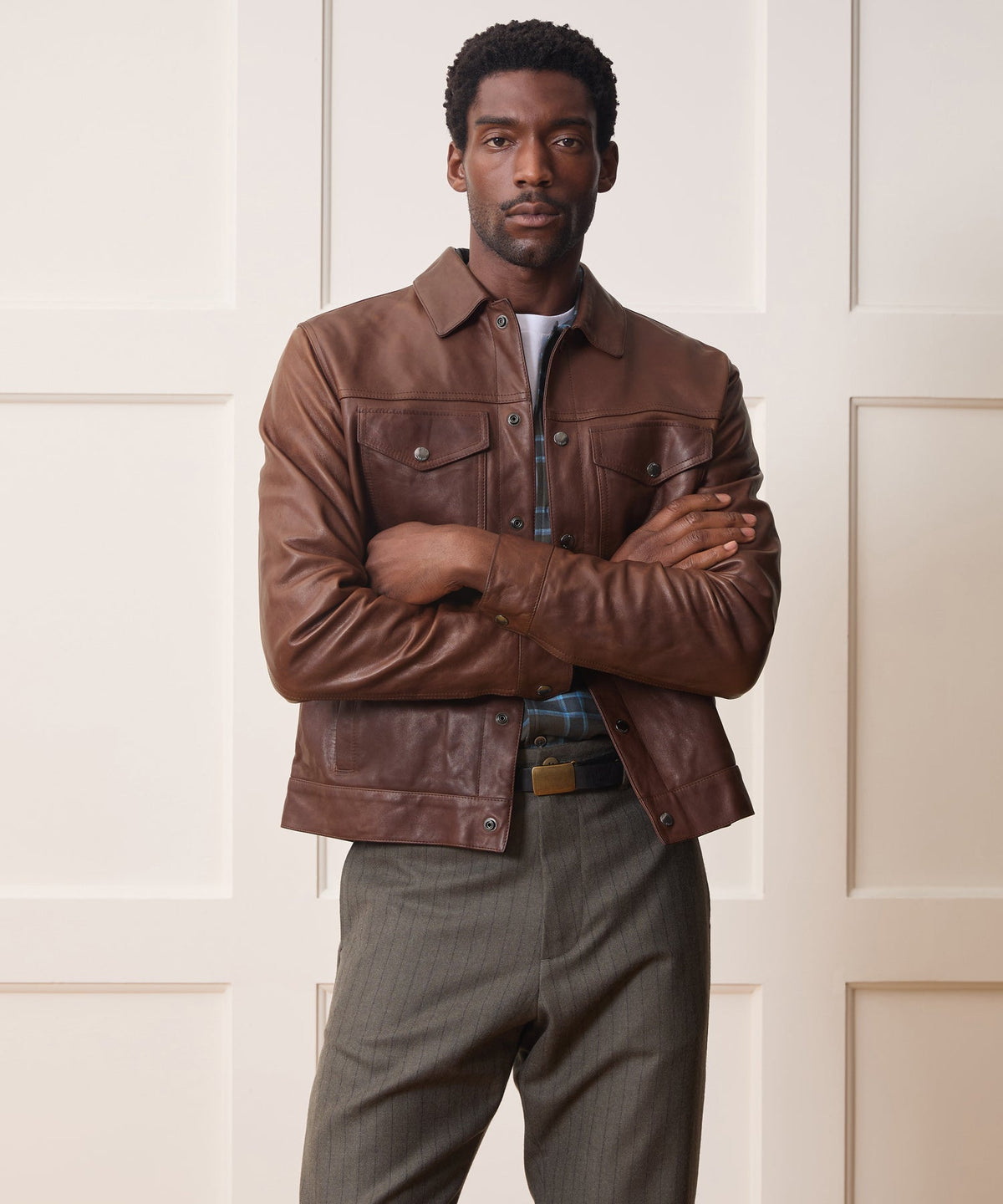 Todd Snyder Lambskin Dylan Jacket - Pecan