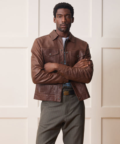Todd Snyder Lambskin Dylan Jacket - Pecan
