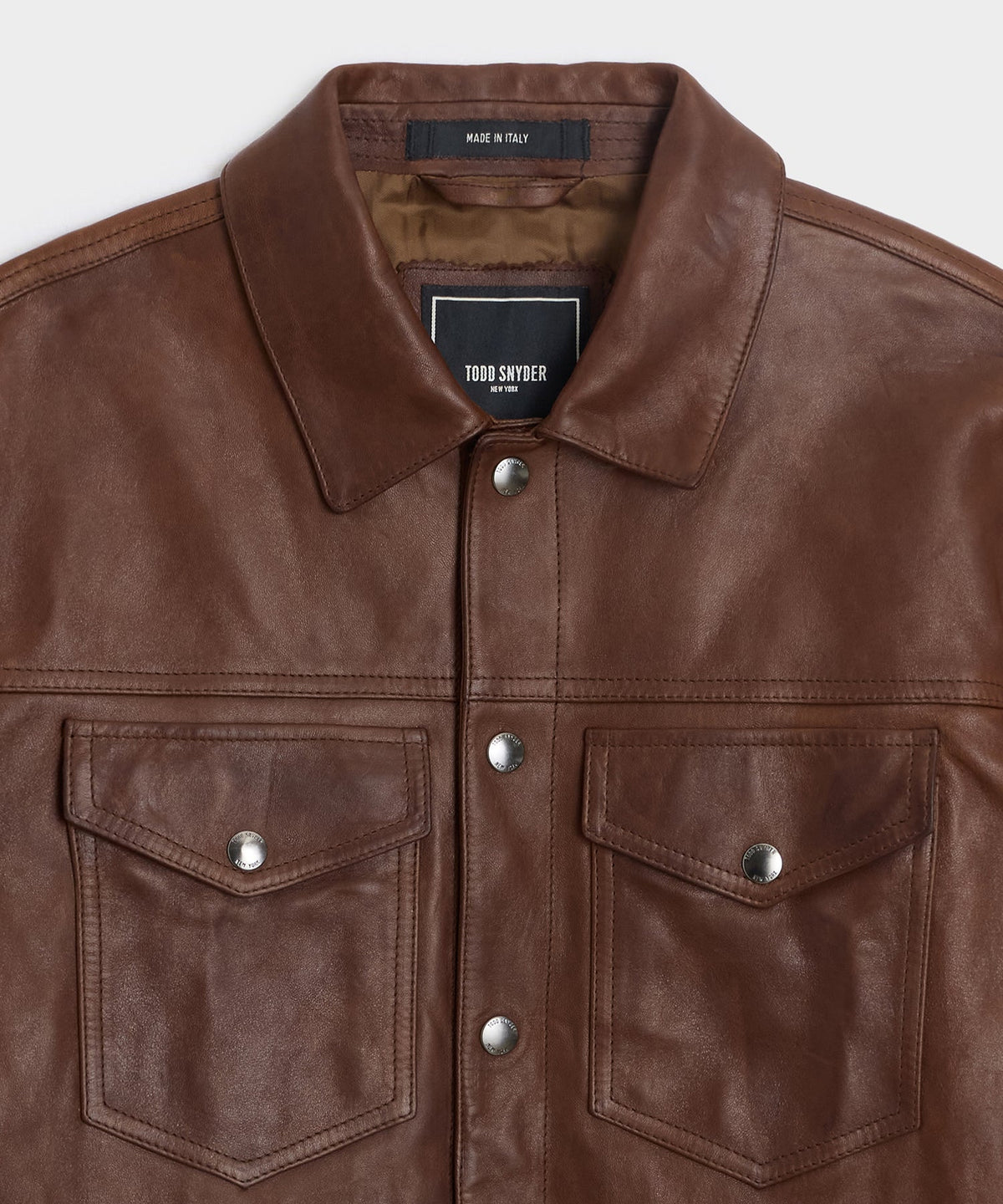 Todd Snyder Lambskin Dylan Jacket - Pecan