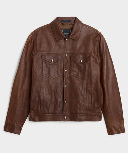 Todd Snyder Lambskin Dylan Jacket - Pecan