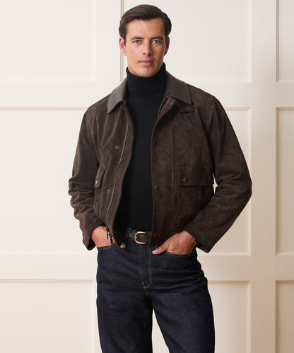 Todd Snyder Todd Snyder x Lagavulin Suede Stable Jacket - Brown