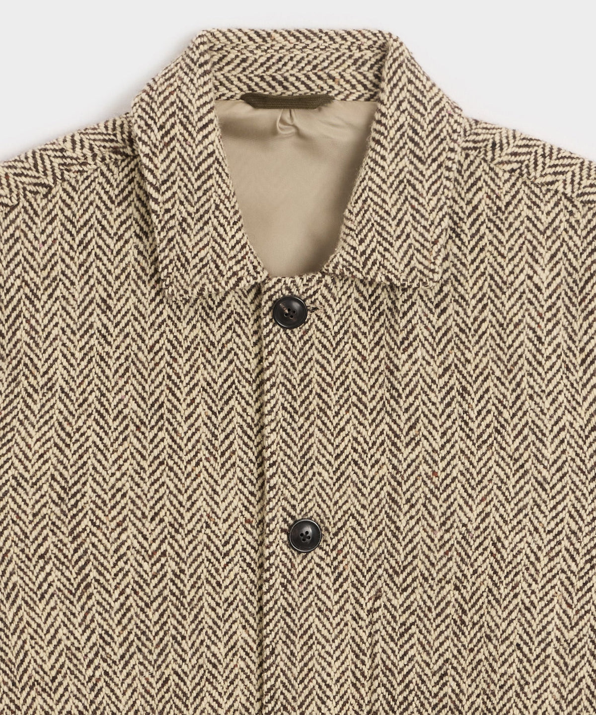Todd Snyder Italian Wool Walking Jacket - Brown Herringbone