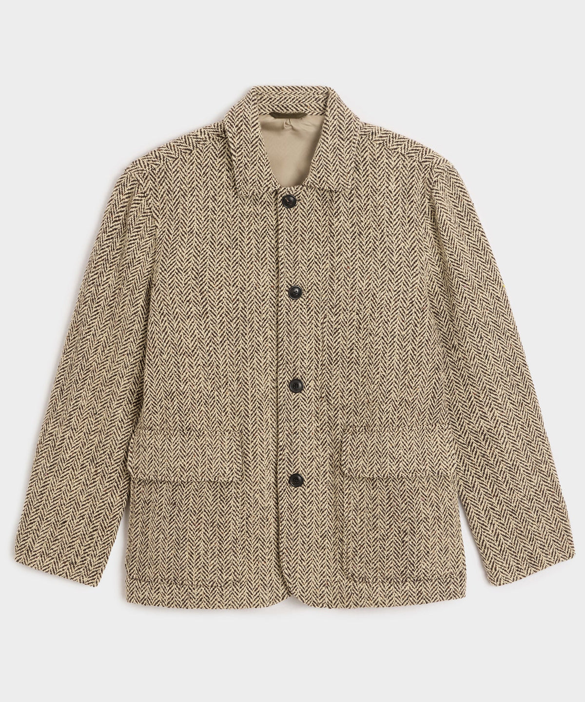 Todd Snyder Italian Wool Walking Jacket - Brown Herringbone