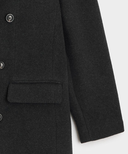 Todd Snyder Italian Wool-Cashmere Double-Breasted Topcoat - Dark Charcoal