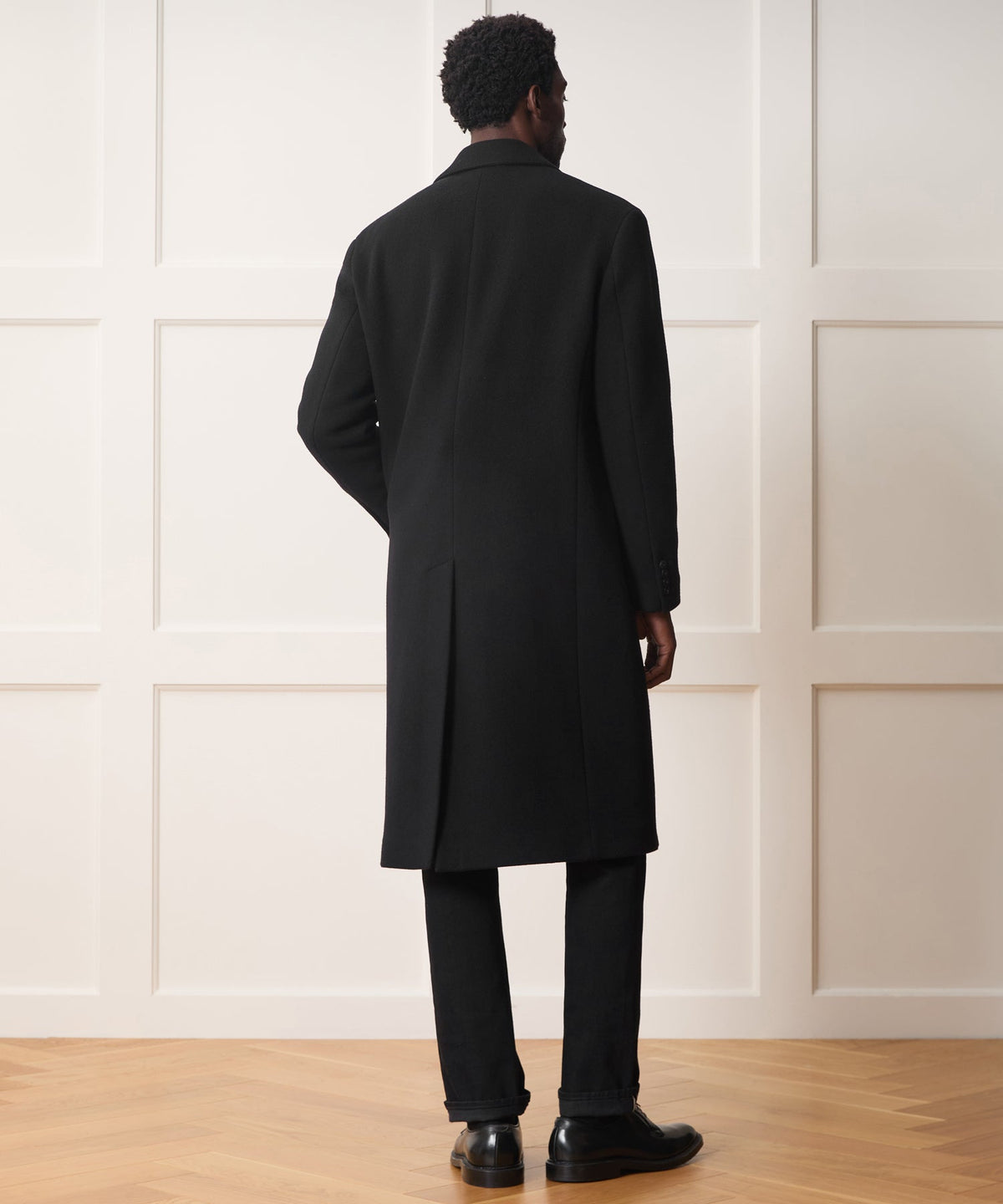 Todd Snyder Italian Wool-Cashmere Topcoat - Black