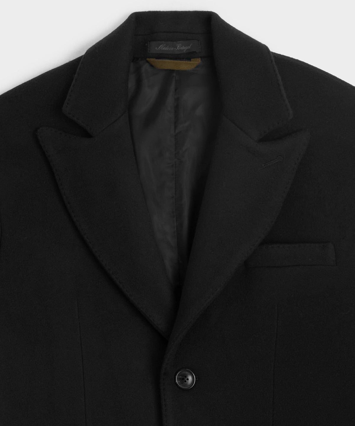 Todd Snyder Italian Wool-Cashmere Topcoat - Black