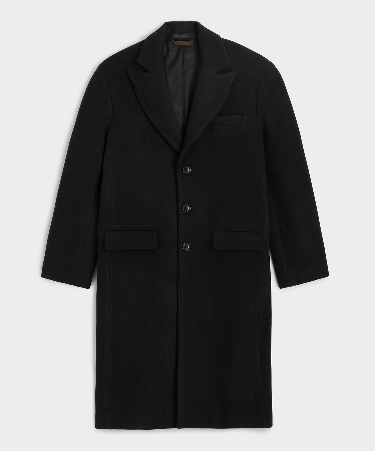 Todd Snyder Italian Wool-Cashmere Topcoat - Black