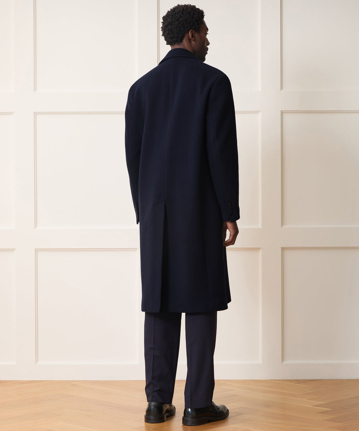 Todd Snyder Italian Wool-Cashmere Topcoat - Navy