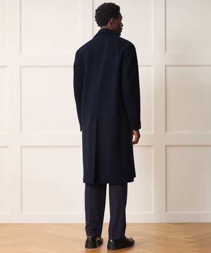 Todd Snyder Italian Wool-Cashmere Topcoat - Navy