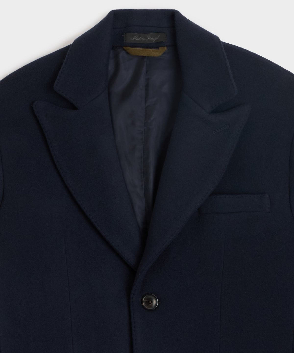 Todd Snyder Italian Wool-Cashmere Topcoat - Navy