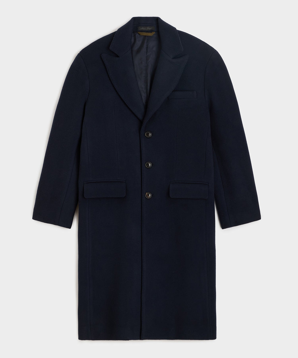 Todd Snyder Italian Wool-Cashmere Topcoat - Navy