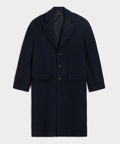 Todd Snyder Italian Wool-Cashmere Topcoat - Navy