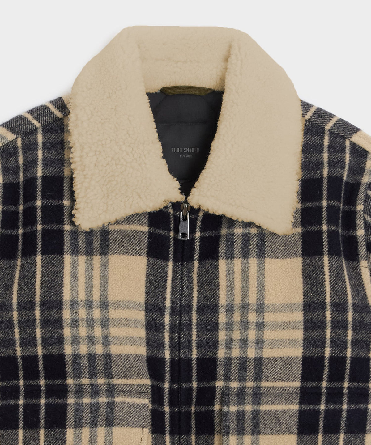 Todd Snyder Fur Collar Bomber Jacket - Navy