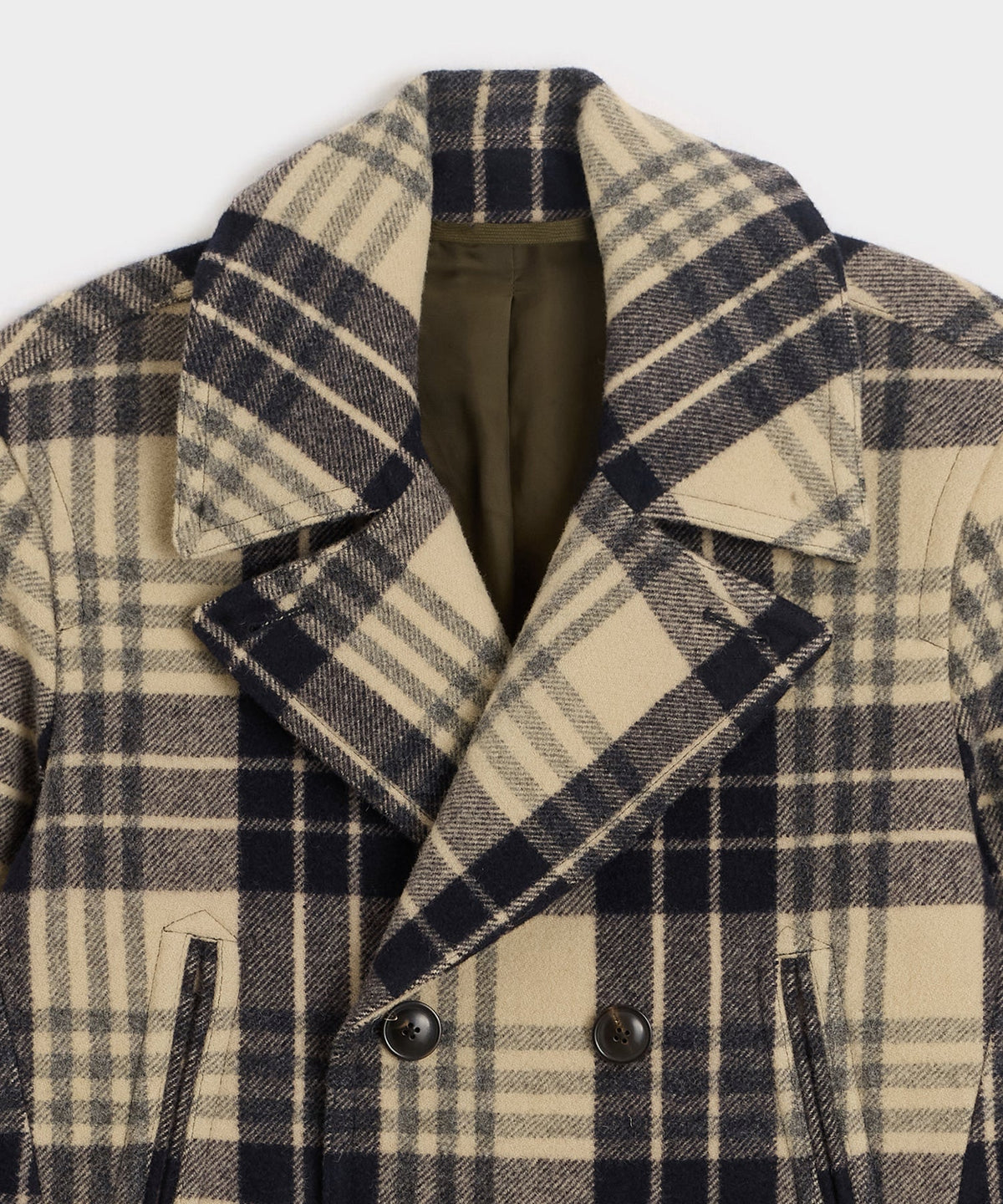 Todd Snyder Italian Wool Peacoat - Navy