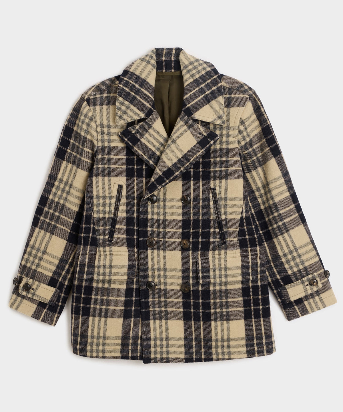 Todd Snyder Italian Wool Peacoat - Navy
