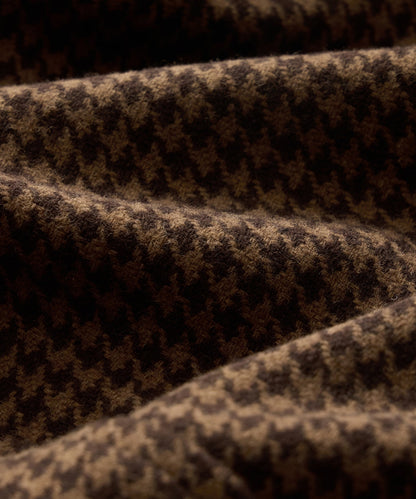 Todd Snyder Italian Houndstooth Balmacaan - Dark Brown