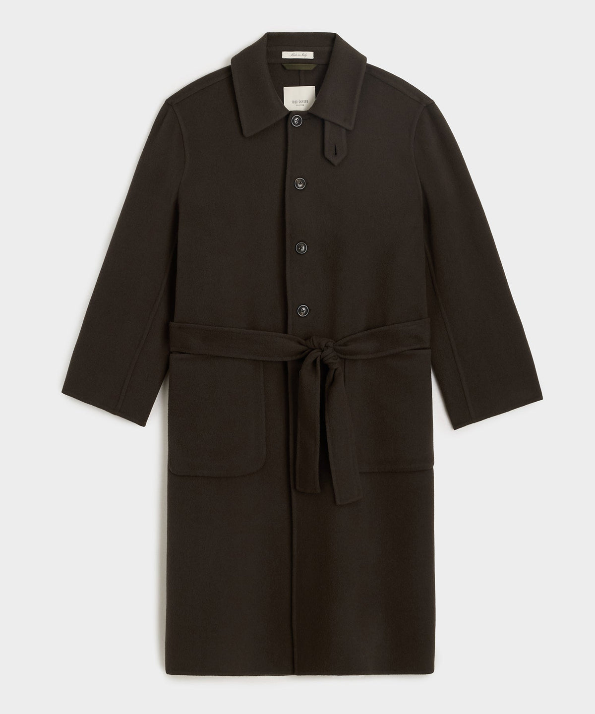 Todd Snyder Cashmere Belted Topcoat - Brown