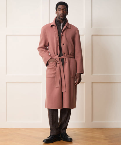Todd Snyder Cashmere Belted Topcoat - Dusty Rose