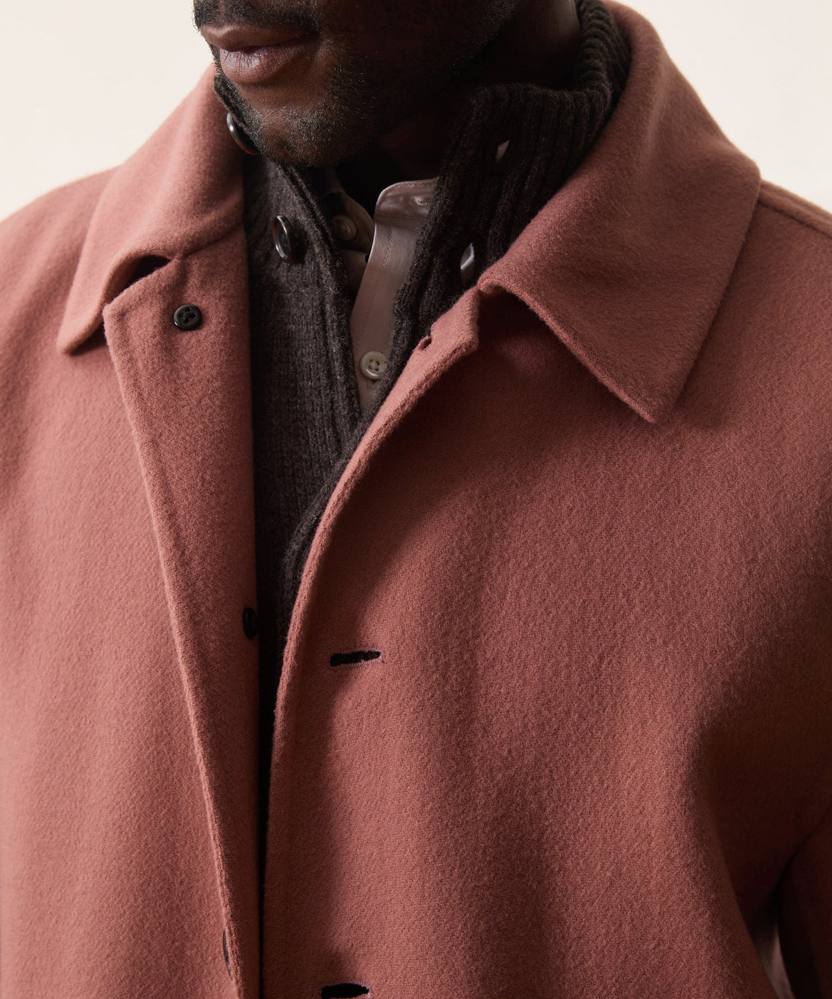 Todd Snyder Cashmere Belted Topcoat - Dusty Rose