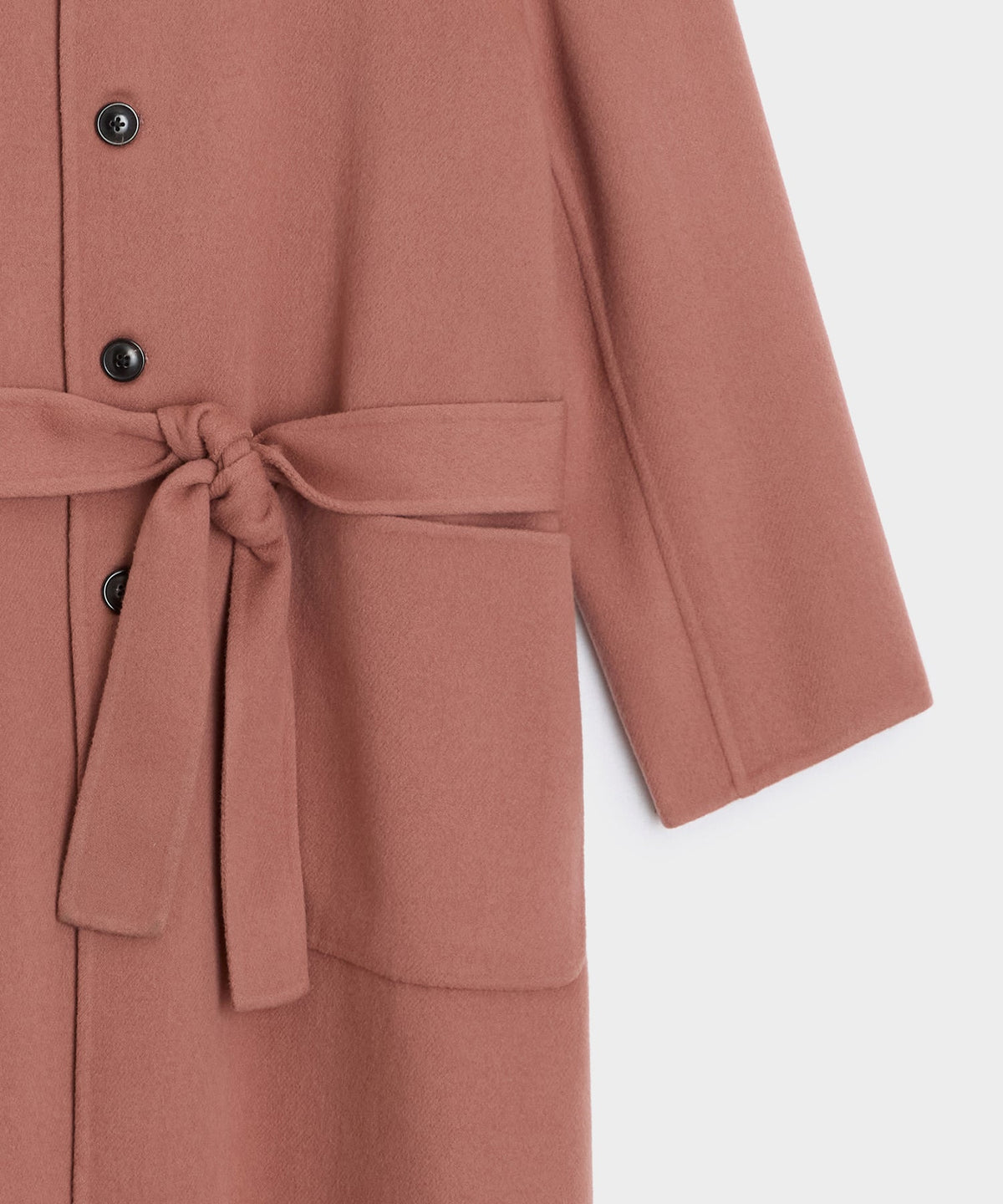 Todd Snyder Cashmere Belted Topcoat - Dusty Rose
