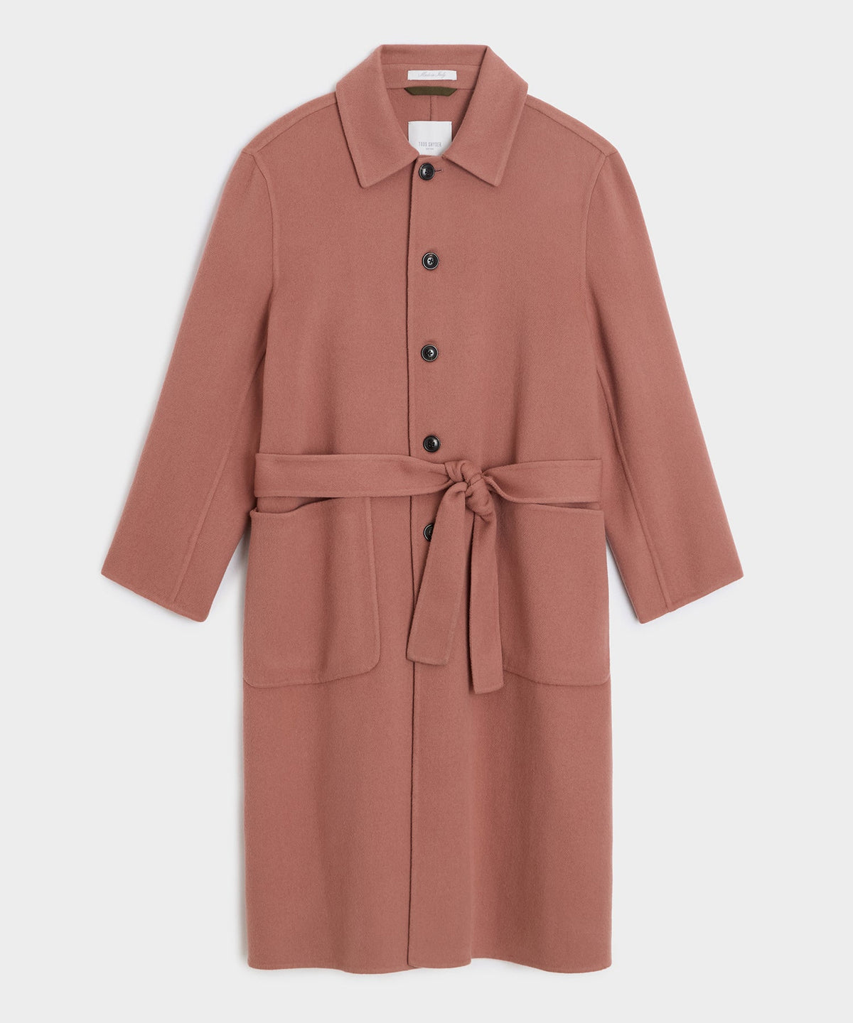 Todd Snyder Cashmere Belted Topcoat - Dusty Rose