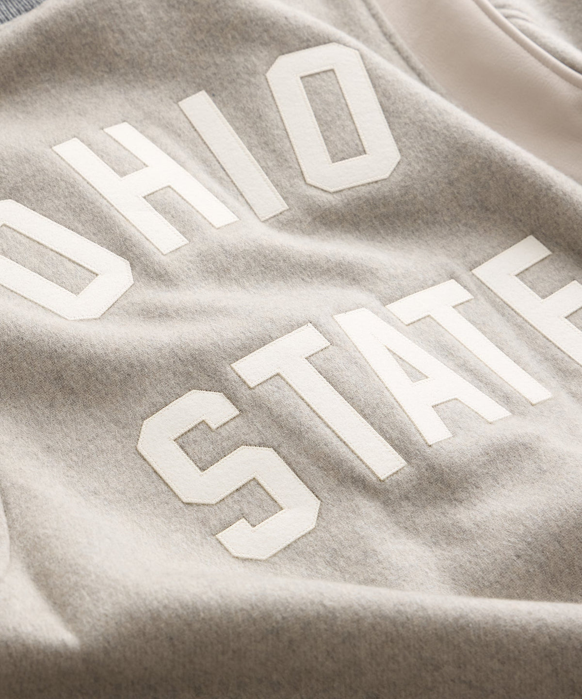 Todd Snyder Todd Snyder x The Ohio State University™ Letterman Jacket - Light Grey Heather