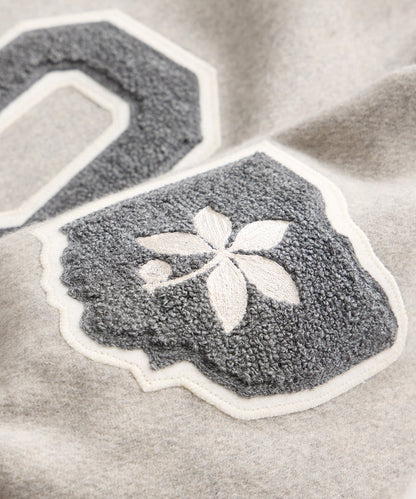 Todd Snyder Todd Snyder x The Ohio State University™ Letterman Jacket - Light Grey Heather