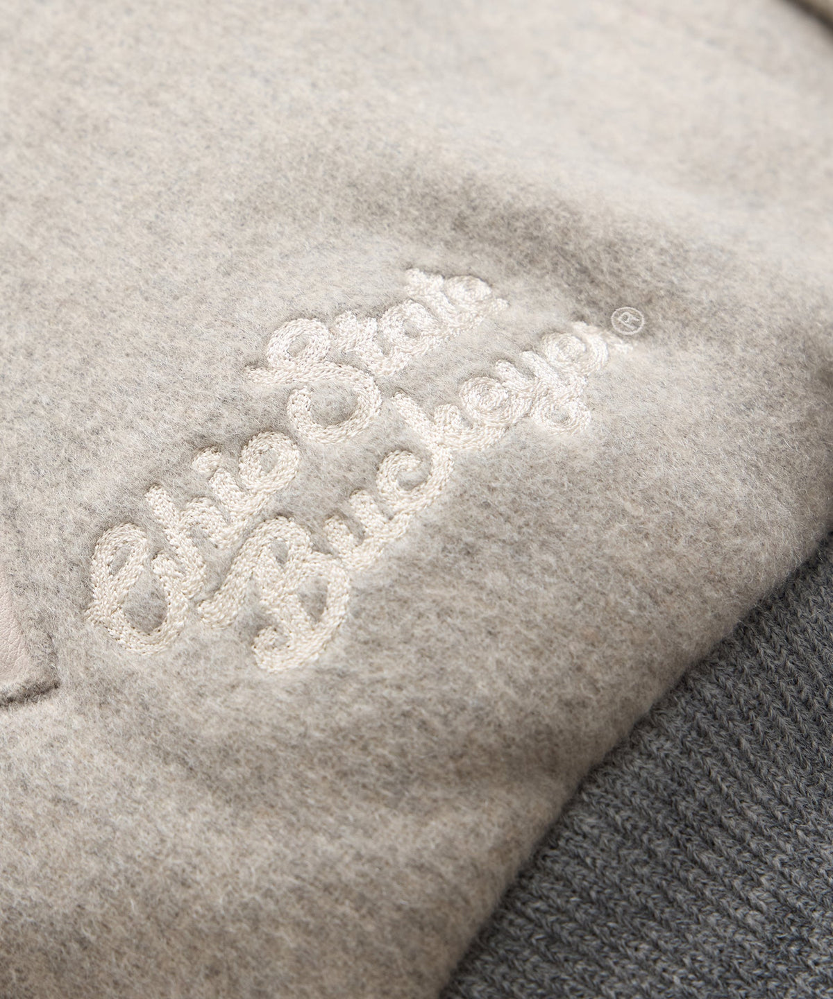 Todd Snyder Todd Snyder x The Ohio State University™ Letterman Jacket - Light Grey Heather