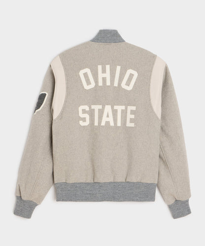 Todd Snyder Todd Snyder x The Ohio State University™ Letterman Jacket - Light Grey Heather