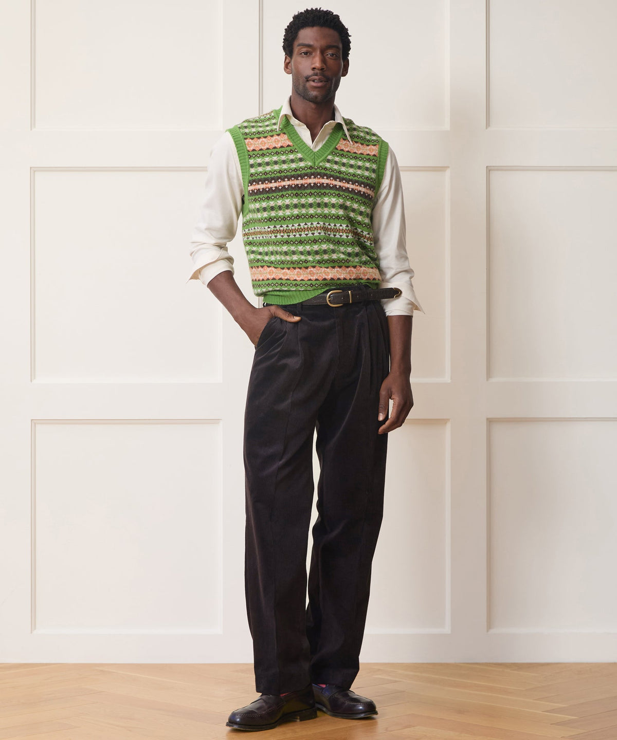Todd Snyder Italian Wide Wale Corduroy Wythe Trouser - Dark Brown