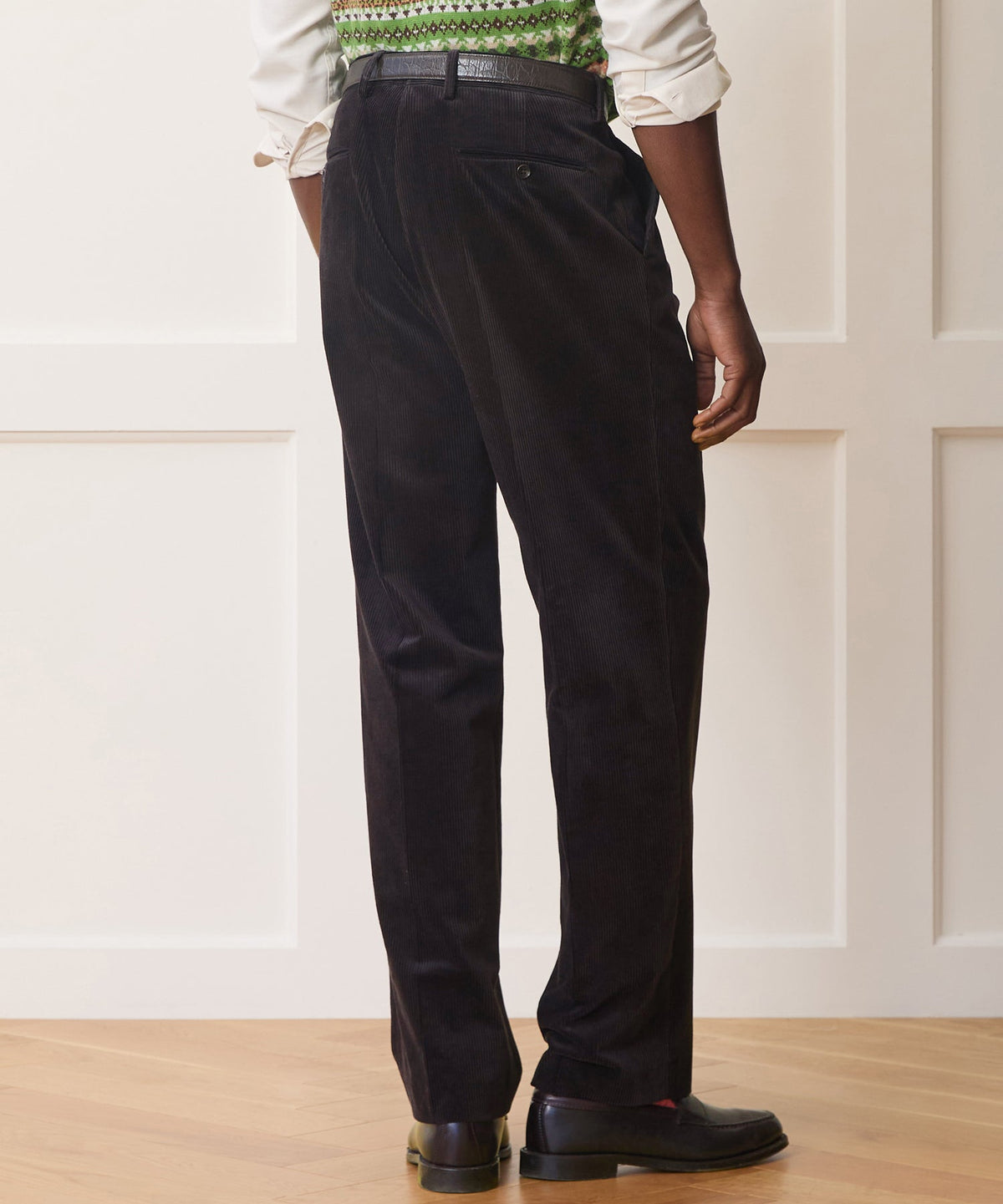 Todd Snyder Italian Wide Wale Corduroy Wythe Trouser - Dark Brown