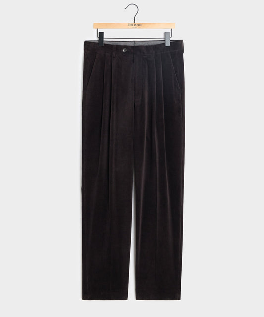 Todd Snyder Italian Wide Wale Corduroy Wythe Trouser - Dark Brown