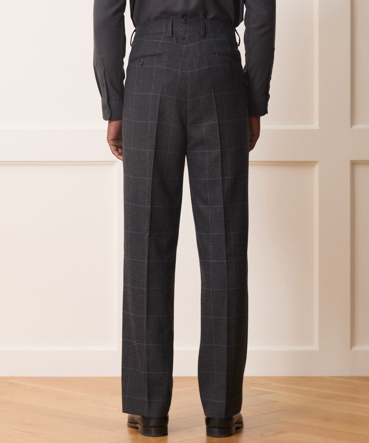 Todd Snyder Italian Glen Plaid Wythe Trouser - Charcoal