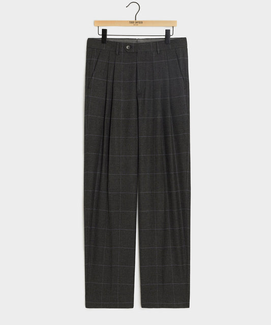 Todd Snyder Italian Glen Plaid Wythe Trouser - Charcoal