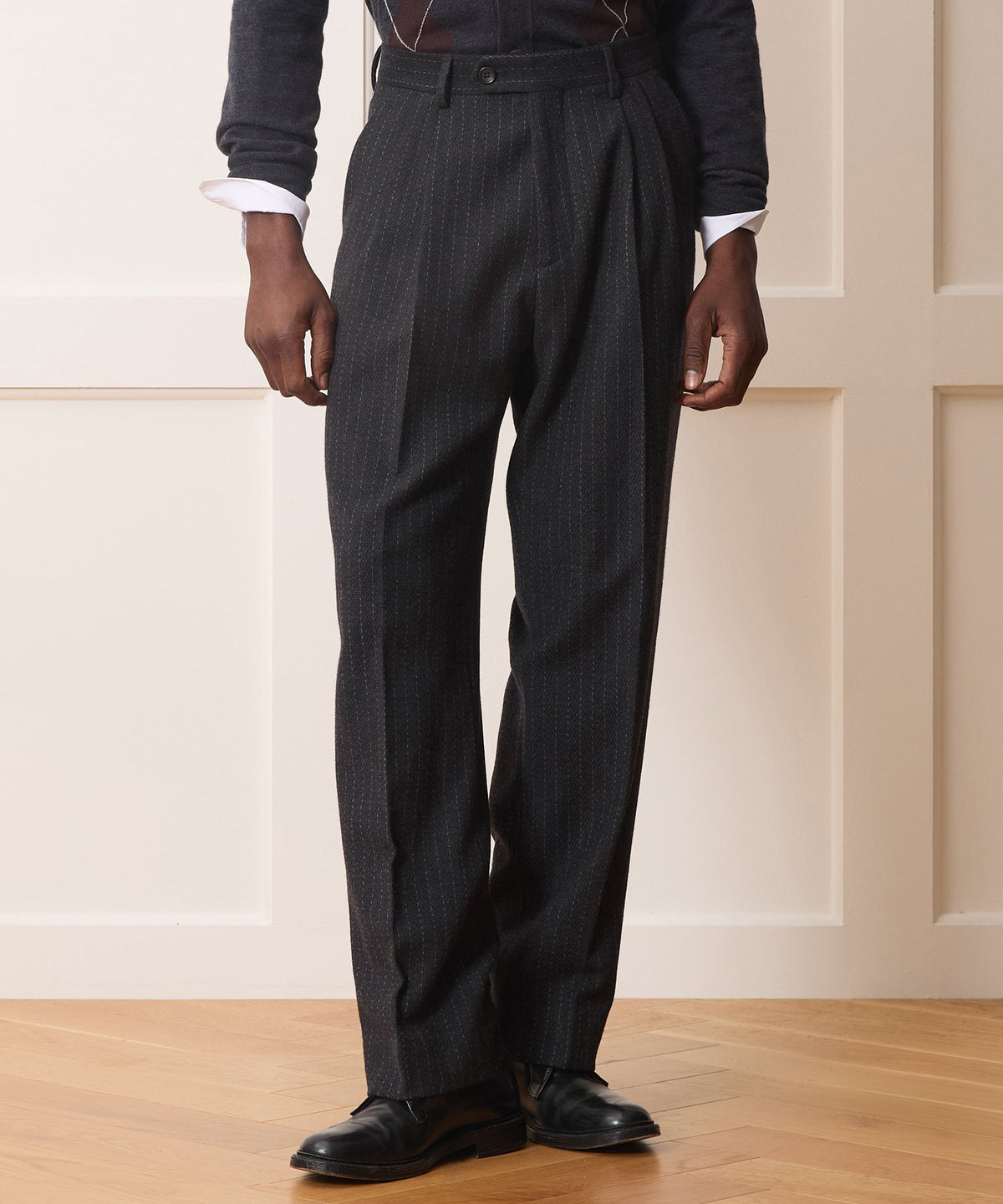 Todd Snyder Italian Wool-Cashmere Wythe Trouser - Charcoal
