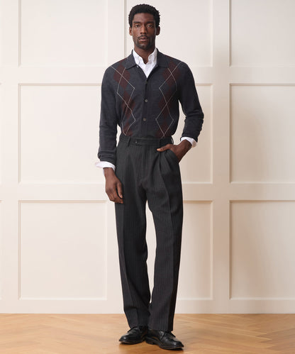 Todd Snyder Italian Wool-Cashmere Wythe Trouser - Charcoal