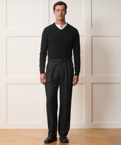 Todd Snyder Italian Silk-Donegal Wythe Trouser - Charcoal