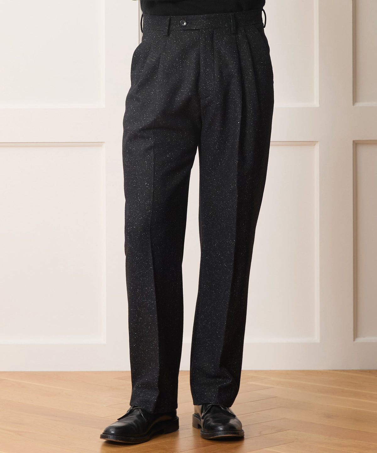 Todd Snyder Italian Silk-Donegal Wythe Trouser - Charcoal